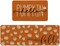 Orange Hello Pumpkin Fall Kitchen Mats Set of 2, Autumn Home Decor Low-Profile Kitchen Rugs for Floor (17x29 and 17x47 Inch)